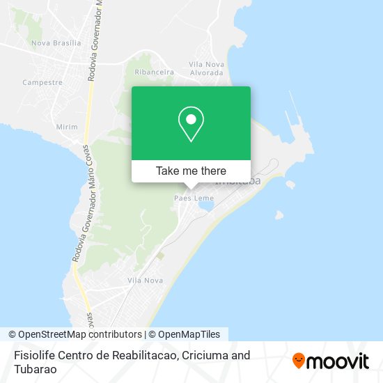 Fisiolife Centro de Reabilitacao map