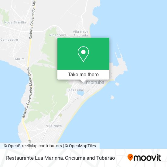 Mapa Restaurante Lua Marinha