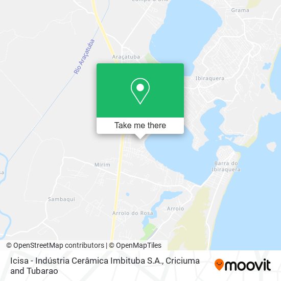 Mapa Icisa - Indústria Cerâmica Imbituba S.A.