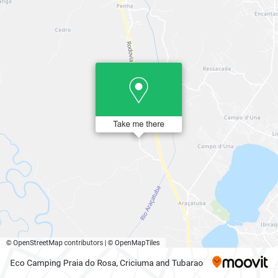 Eco Camping Praia do Rosa map