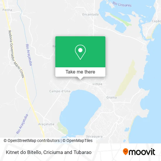 Kitnet do Bitello map