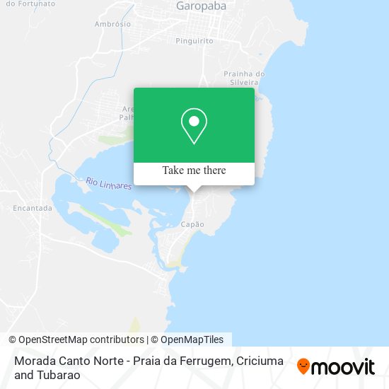 Morada Canto Norte - Praia da Ferrugem map