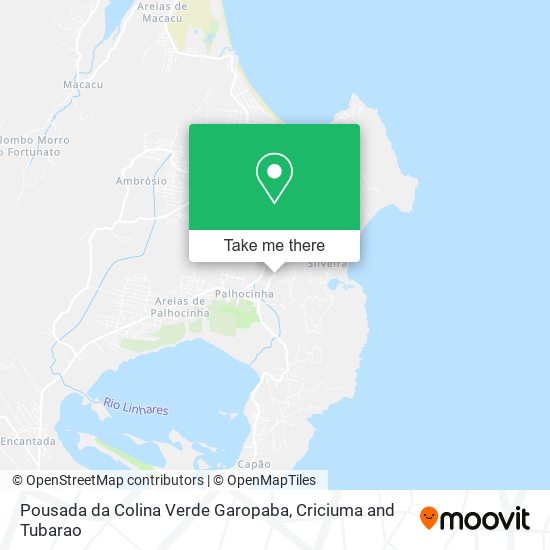 Pousada da Colina Verde Garopaba map