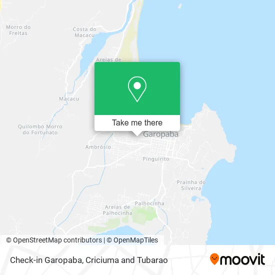 Check-in Garopaba map