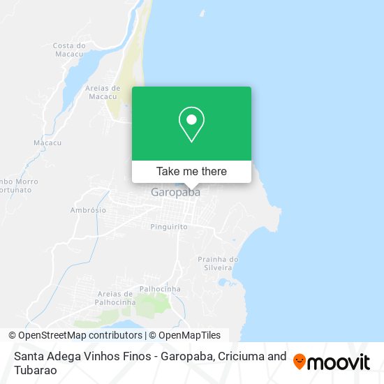 Santa Adega Vinhos Finos - Garopaba map