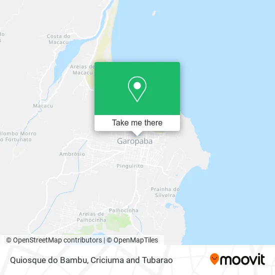 Quiosque do Bambu map