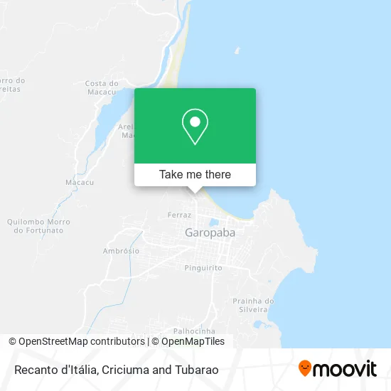 Recanto d'Itália map