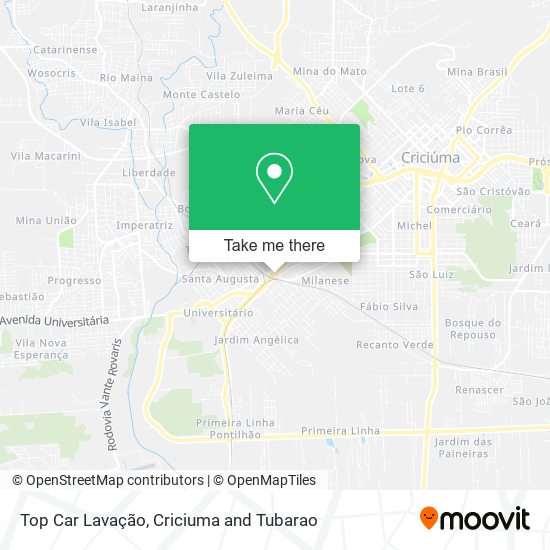 Top Car Lavação map