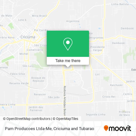 Pam Producoes Ltda-Me map