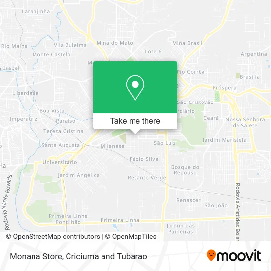 Monana Store map