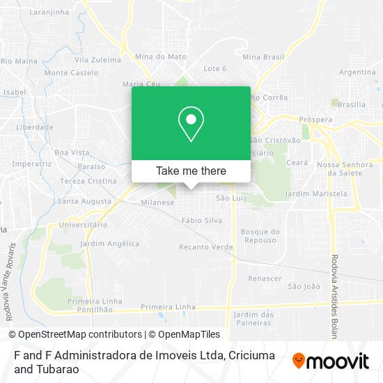 Mapa F and F Administradora de Imoveis Ltda