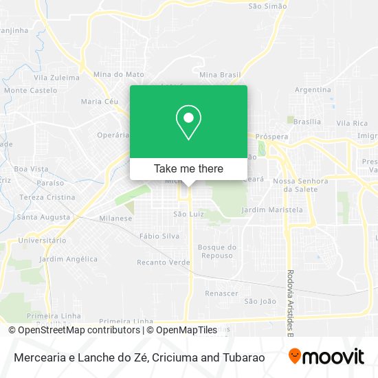Mercearia e Lanche do Zé map