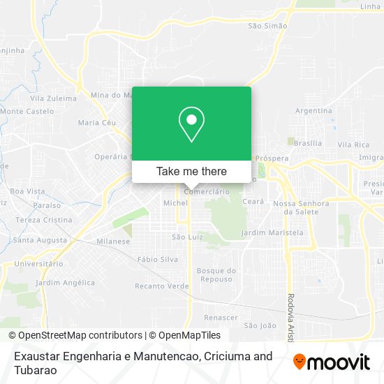 Exaustar Engenharia e Manutencao map