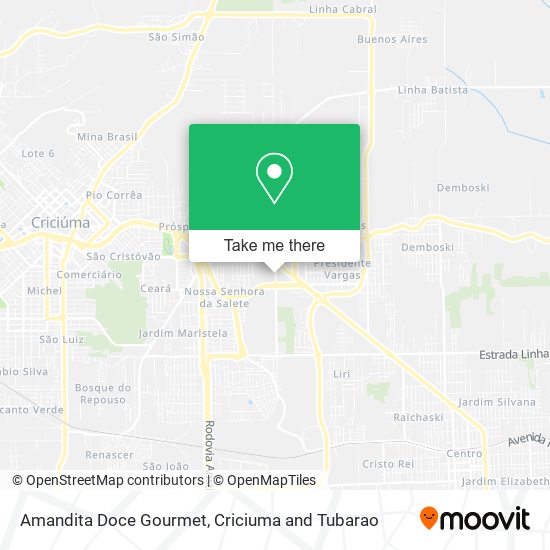 Amandita Doce Gourmet map