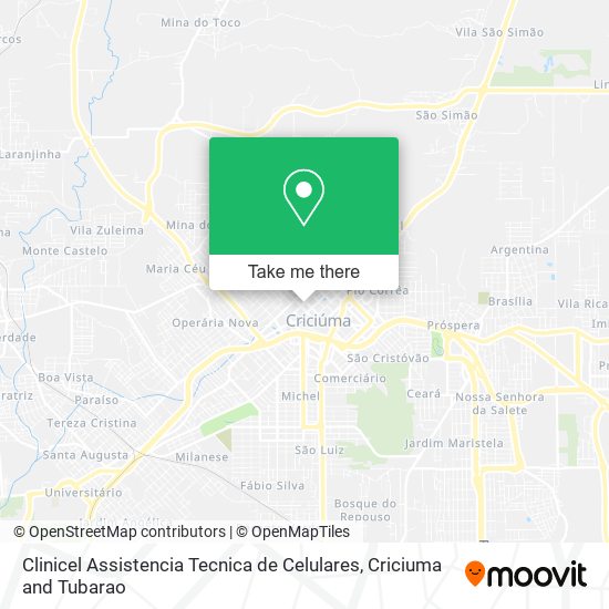 Clinicel Assistencia Tecnica de Celulares map