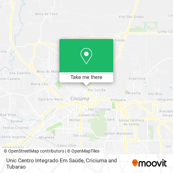 Unic Centro Integrado Em Saúde map
