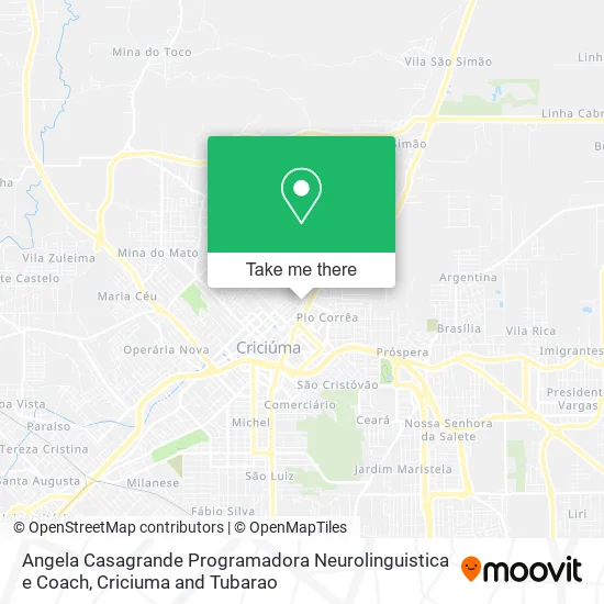 Angela Casagrande Programadora Neurolinguistica e Coach map