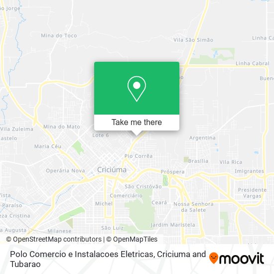 Mapa Polo Comercio e Instalacoes Eletricas