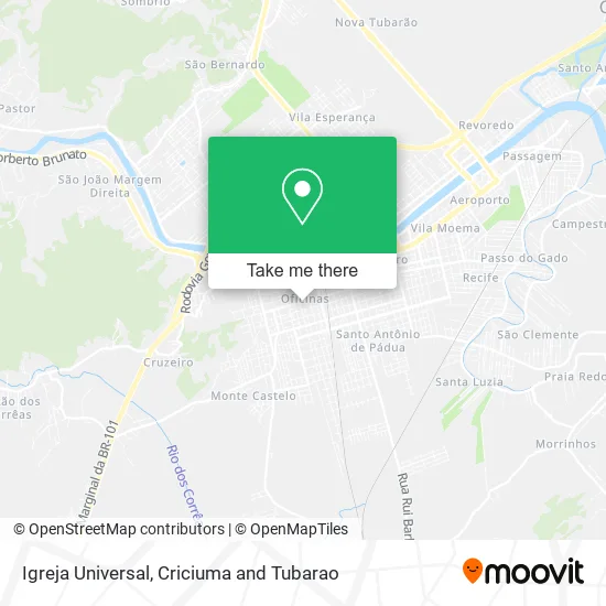 Igreja Universal map