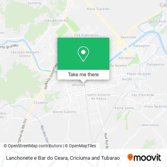 Lanchonete e Bar do Ceara map