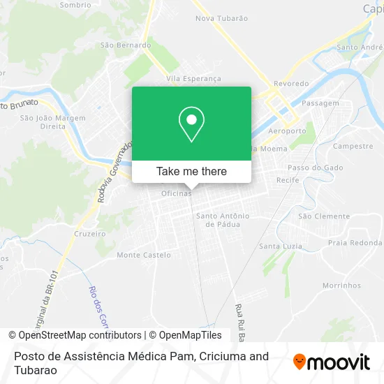 Posto de Assistência Médica Pam map