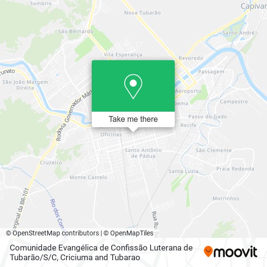 Comunidade Evangélica de Confissão Luterana de Tubarão / S/C map