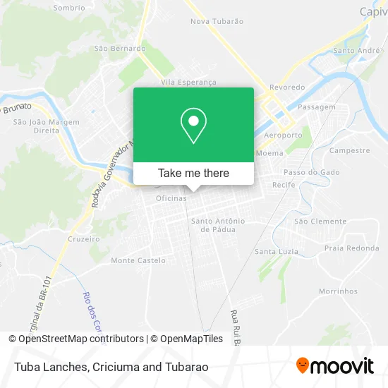 Tuba Lanches map