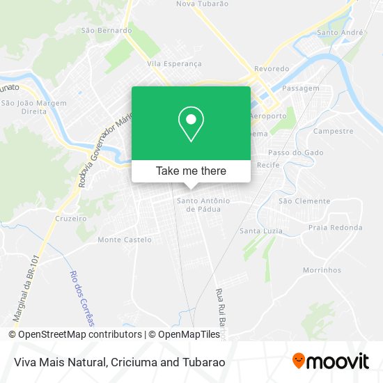 Viva Mais Natural map