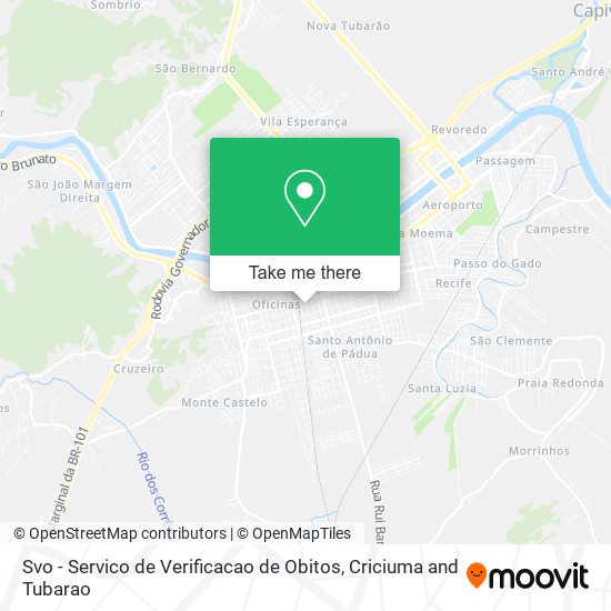 Svo - Servico de Verificacao de Obitos map