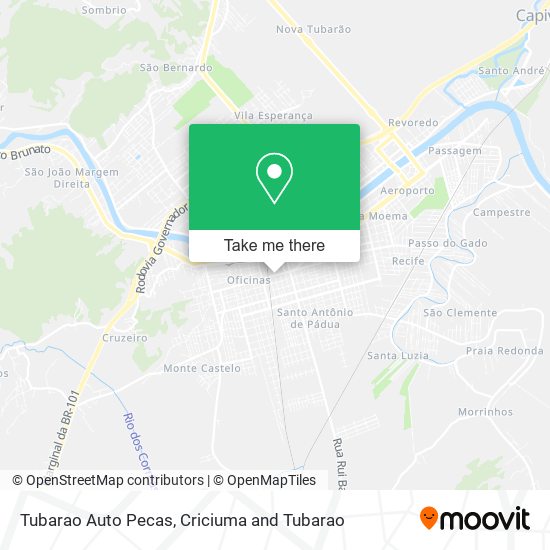 Tubarao Auto Pecas map