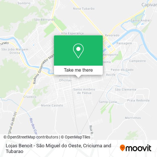 Lojas Benoit - São Miguel do Oeste map