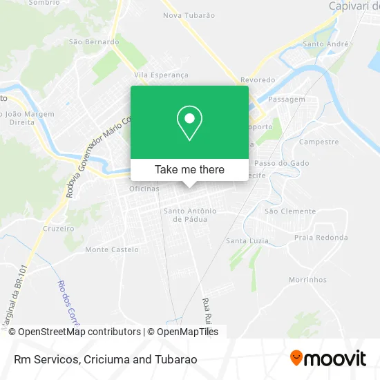 Rm Servicos map