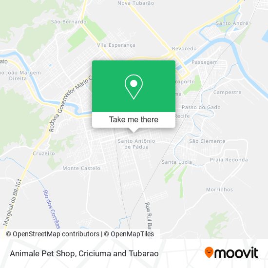 Mapa Animale Pet Shop