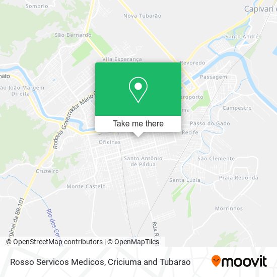 Rosso Servicos Medicos map