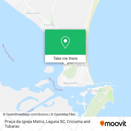 Praça da Igreja Matriz, Laguna SC map