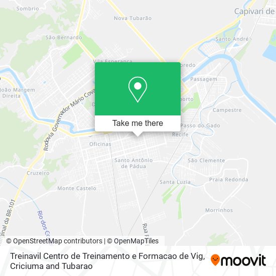 Treinavil Centro de Treinamento e Formacao de Vig map