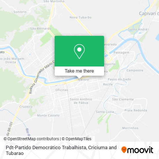 Pdt-Partido Democrático Trabalhista map