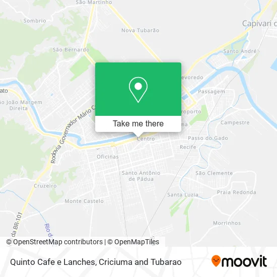 Quinto Cafe e Lanches map