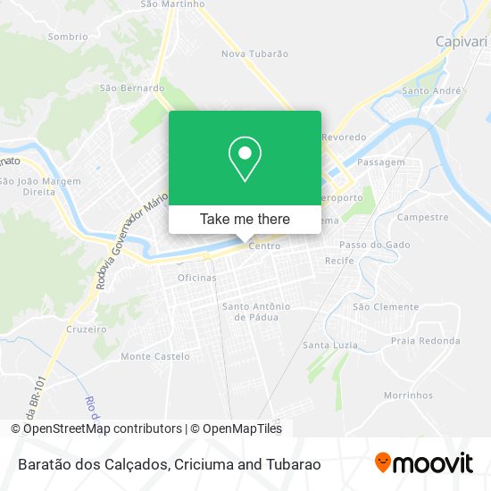 Baratão dos Calçados map