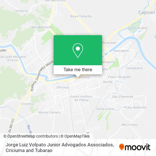 Jorge Luiz Volpato Junior Advogados Associados map