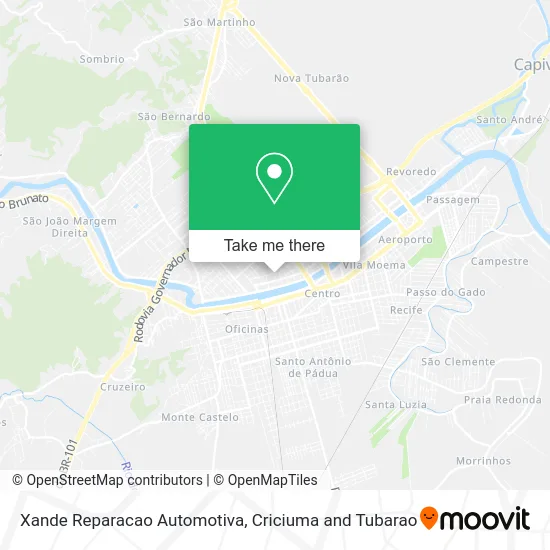 Xande Reparacao Automotiva map