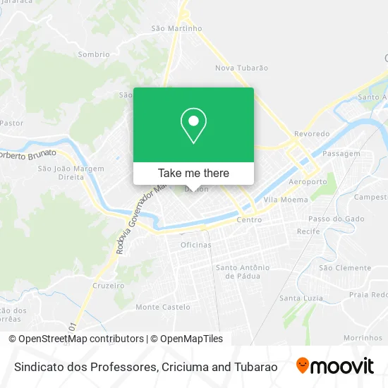 Sindicato dos Professores map