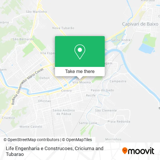 Life Engenharia e Construcoes map