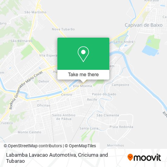 Labamba Lavacao Automotiva map