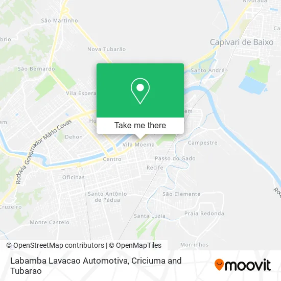 Labamba Lavacao Automotiva map