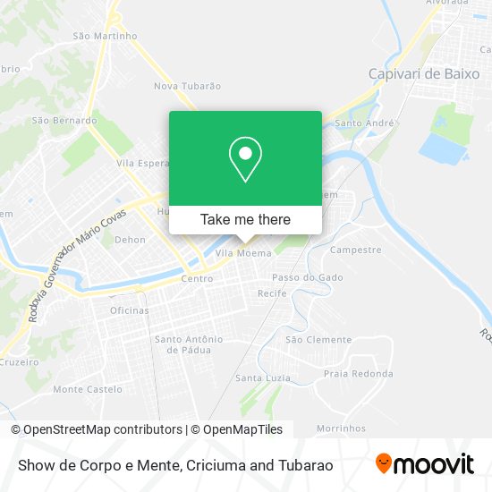 Mapa Show de Corpo e Mente