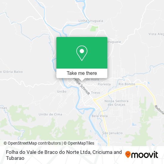 Folha do Vale de Braco do Norte Ltda map