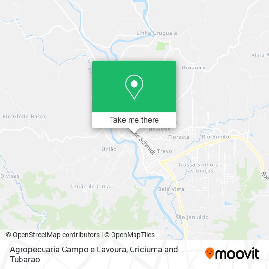 Agropecuaria Campo e Lavoura map