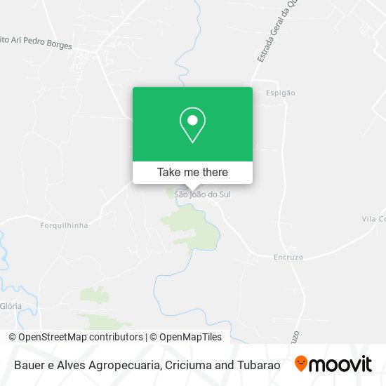 Bauer e Alves Agropecuaria map