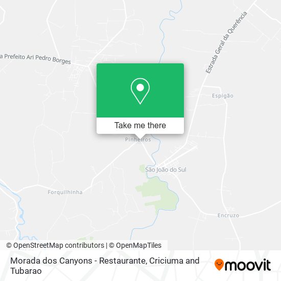 Morada dos Canyons - Restaurante map